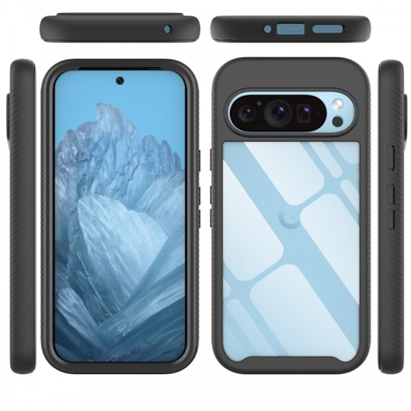 Google Pixel 9 / 9 Pro Heltäckande Premium 3D Skal 3in1 ThreeSixty
