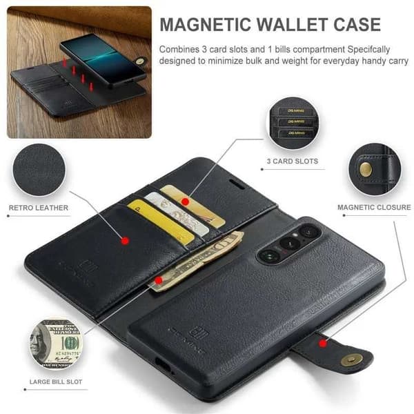 Mobilplånbok Magnetisk DG Ming Xperia 1 V