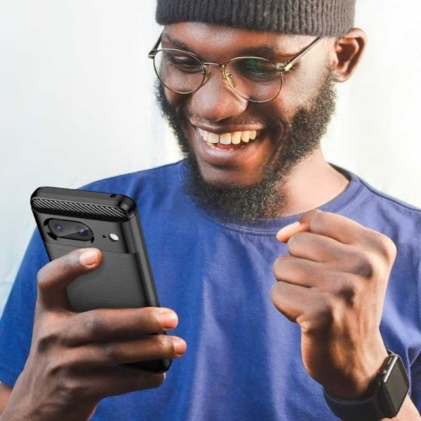 Google Pixel 8a Stöttåligt Skal SlimCarbon