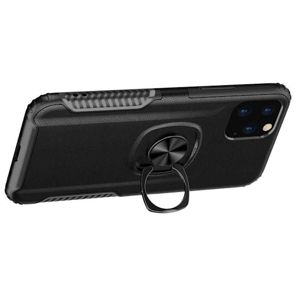 iPhone 12 Pro Max Praktisk stødsikker etui med ringholder V5 Black