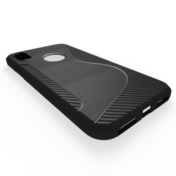 iPhone XS Max Ultra-ohut iskuja vaimentava S-Line-kotelo Black