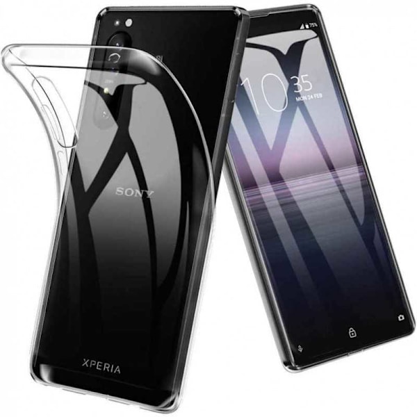 Xperia 1 II stødabsorberende blødt etui Enkelt (XQ-AT51) Transparent