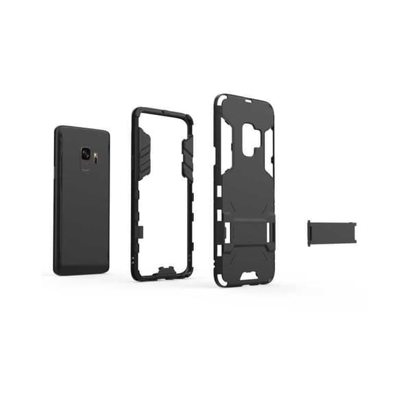 Samsung S9 Iskunkestävä suojus Kickstand ThinArmorilla Svart