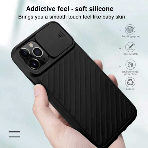 iPhone 11 Pro Max Iskunkestävä kotelo Sisäänrakennettu CamShield Grön
