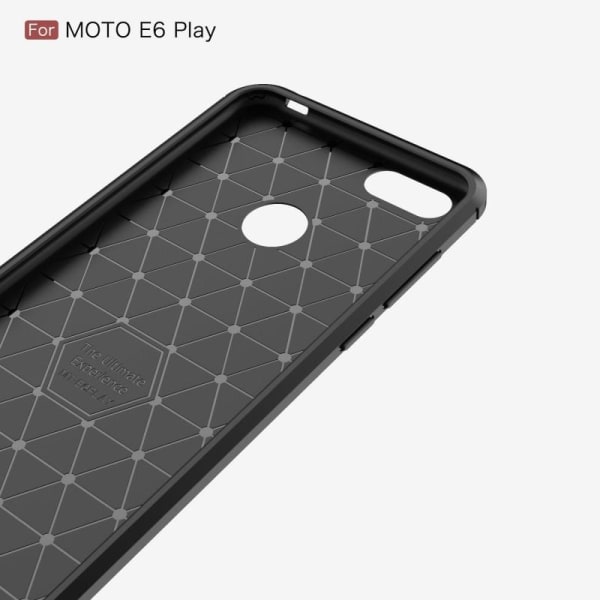 Motorola Moto E6 Play Stöttåligt Skal SlimCarbon Svart