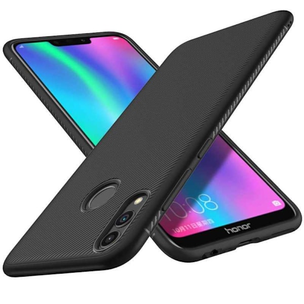 Huawei P Smart 2019 Stöttåligt Skal FullCarbon V3 Svart