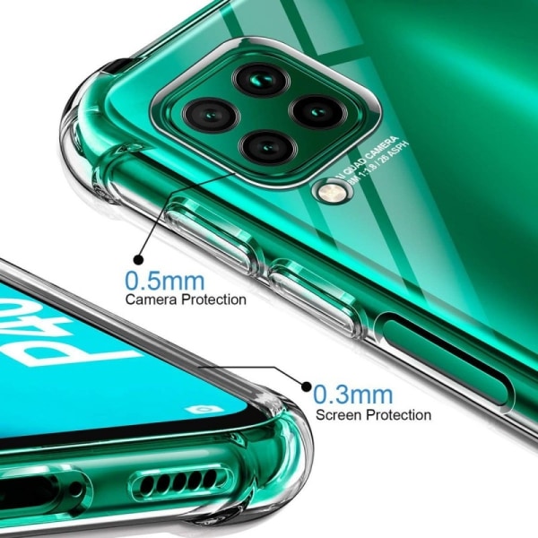 Huawei P40 Lite Stöttåligt Skal med Förstärkta Hörn Transparent