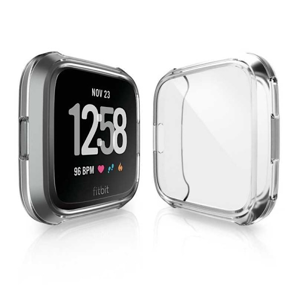Täysi peittävä ultraohut TPU-kotelo Fitbit Versa Liquid Transparent