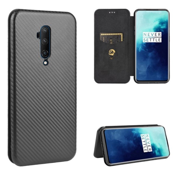 OnePlus 7T Pro Flipfodral Kortfack CarbonDreams Svart