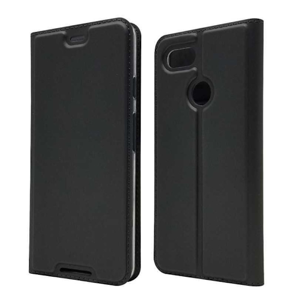 Google Pixel 3 Flip Case Skin Pro med kortrum Black