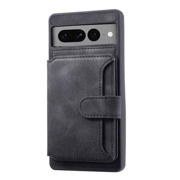 Google Pixel 7 Pro Iskunkestävä Premium Cover 7-SLOT Solid V6 Nordcell™ Black
