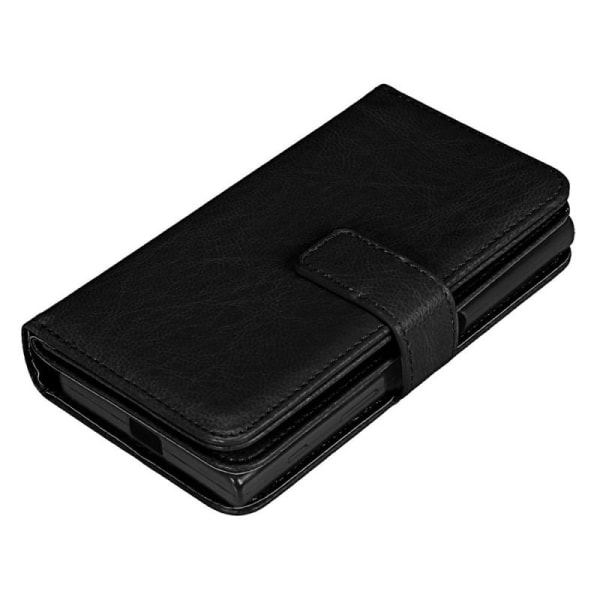 Käytännöllinen Xperia XA -lompakkokotelo 11 alustalla Black
