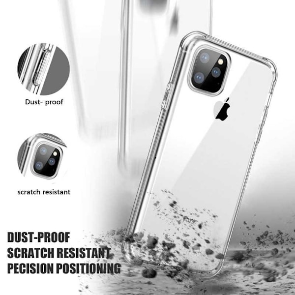 360° Full Cover Silikone Cover iPhone 11 Transparent