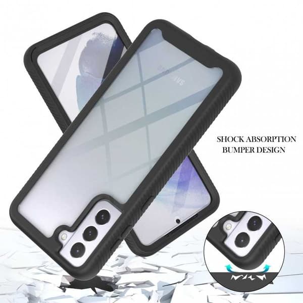 Samsung S21 Plus Comprehensive Premium 3D -kuori ThreeSixty Black