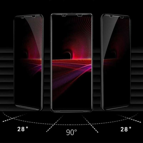 iPhone 14 Pro Privacy Hærdet glas 0,26 mm 3D 9H