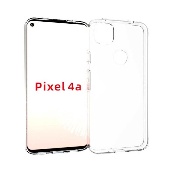 Google Pixel 4a 4G / LTE Iskunvaimennus pehmeä kansi Simple Transparent