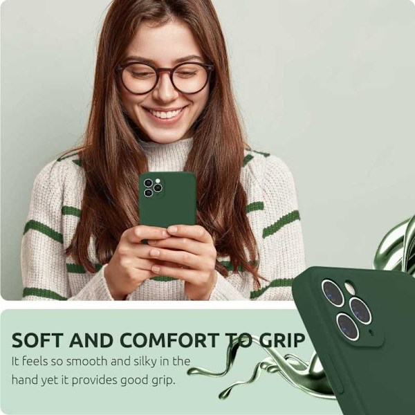 iPhone 12 Pro Kuminen Matt Green Shell Liquid - vihreä