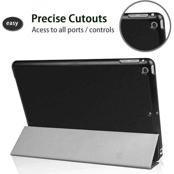 iPad Mini 5 & 4 Stilfuldt Trifold-etui V2 Black
