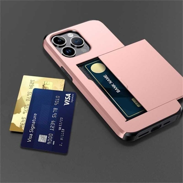 iPhone 14 Pro Stødsikkert dækkortrum StreetWise - Rose Gold