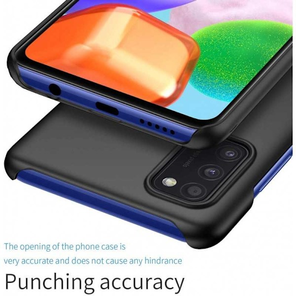 Samsung A41 Ultra-ohut kumipinnoitettu mattamusta Cover Basic V2 Black