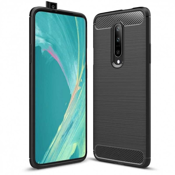 Oneplus 7 Pro Shock Resistant Shock Absorbing Shell SlimCarbon Black