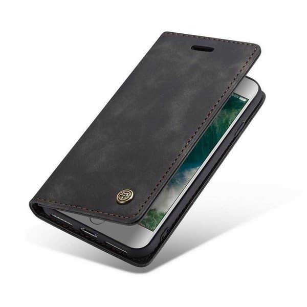iPhone 7 Elegant Flip Case CaseMe 3-FACK Black