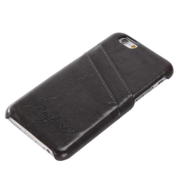 iPhone 6S Plus stødabsorberende kortholder retro Black