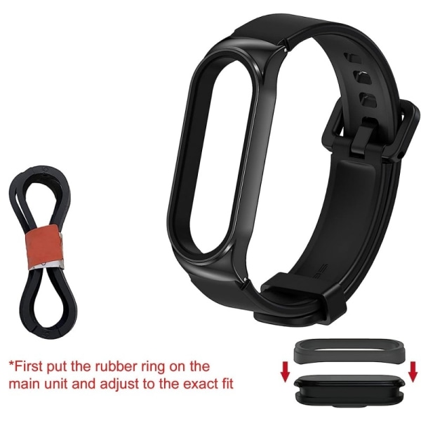 Xiaomi MI Smart Band 7 / 7 NFC Stylish Silicone Bracelet Walkr Black