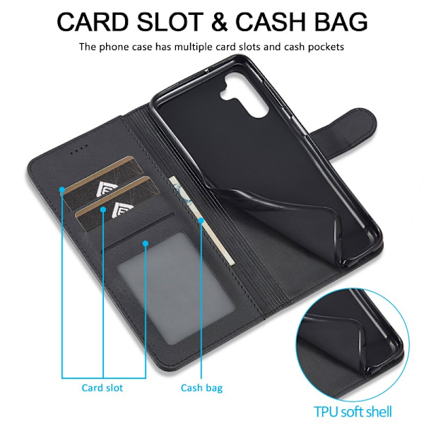 LC.IMEEKE Plånboksfodral Samsung S25 Plus - Svart