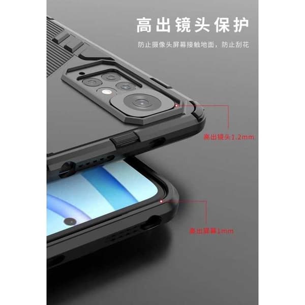 Xiaomi Redmi Note 11 / 11S Stöttåligt Skal med Kickstand ThinArmor V2 Svart