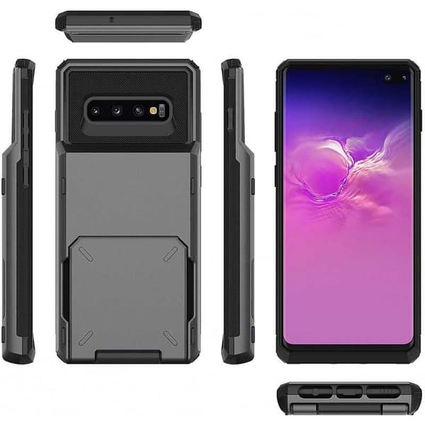 Samsung S10 Plus iskunkestävä kotelo Void-korttipaikalla Black
