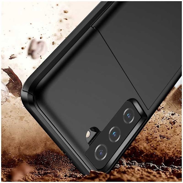 Samsung S21 Ultra Shockproof Cover Card-rum StreetWise Black