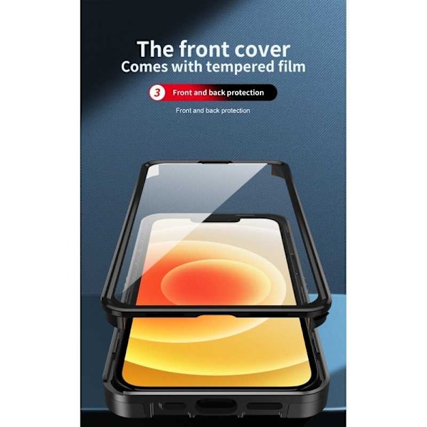 iPhone XR  Heltäckande Premium 3D Skal ThreeSixty CamShield Svart