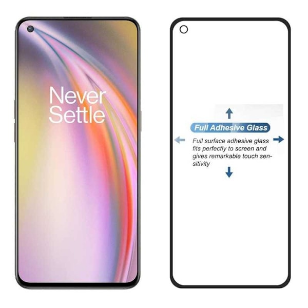 OnePlus Nord 2 5G FullFrame 0,26 mm 9H hærdet glas Transparent
