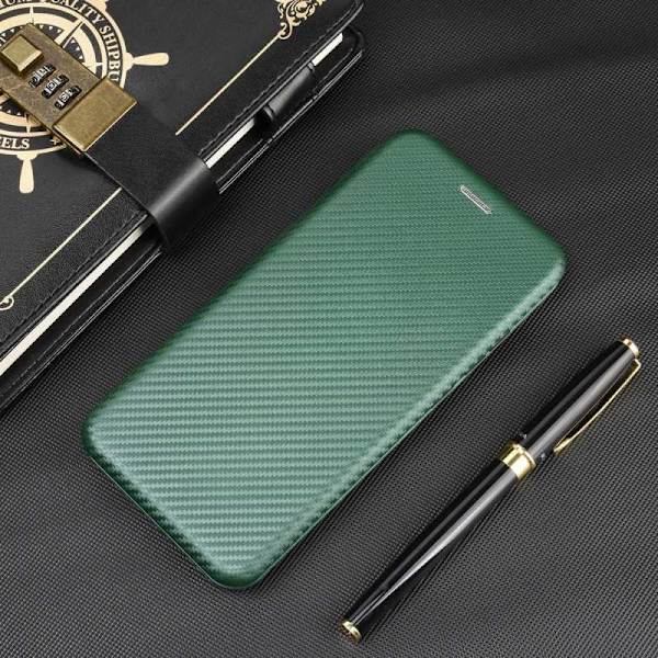 iPhone XS Max Flip Case -korttipaikka CarbonDreams Green Green