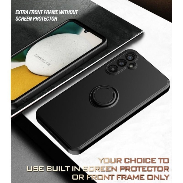 Samsung A54 5G iskunkestävä kotelo CamShield-renkaan pidikkeellä Black