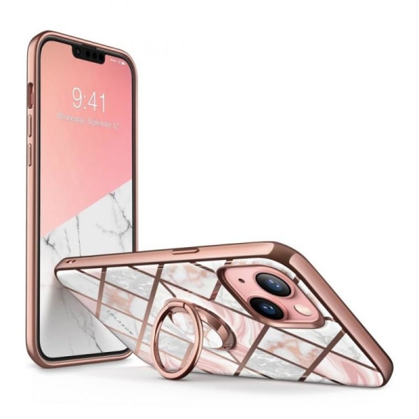 iPhone 13 Supcase Marble Pink multifärg