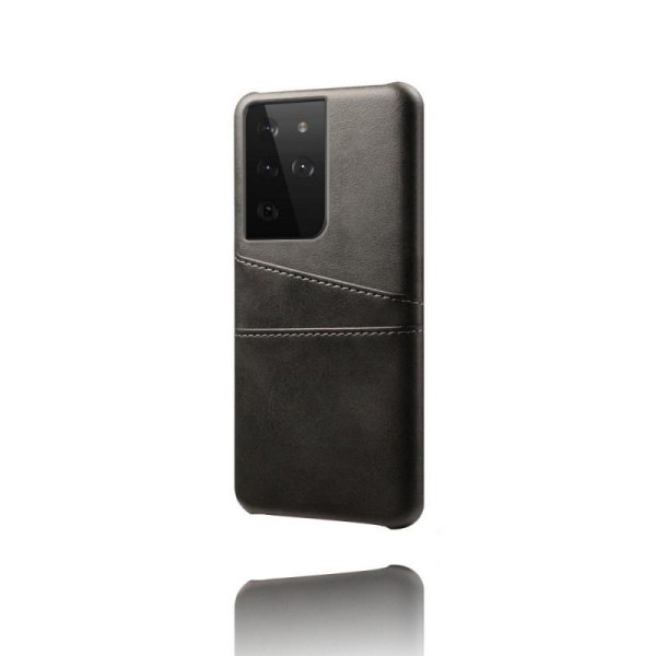Samsung S21 Ultra Mobile Cover Card Holder Retro V2 Black
