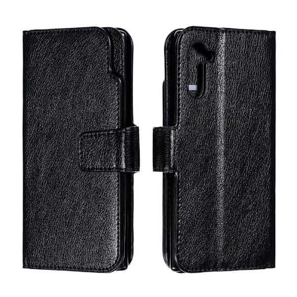 Samsung Note 10 Praktisk tegnebog taske med 12-Fack Array V4 Black