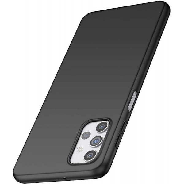 Samsung A32 4G Ultra-ohut kumipinnoitettu mattamusta Cover Basic V2 Black