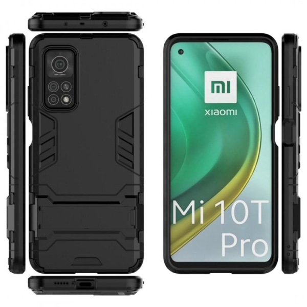 Xiaomi Mi 10T / 10T Pro iskunkestävä kotelo ja kickstand ThinArm Black