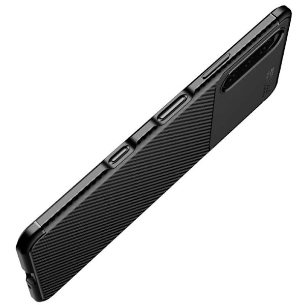 Xperia 10 III Shockproof Slim Cover FullCarbon V4 Black