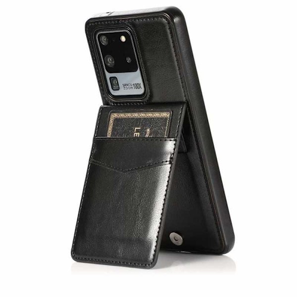 Samsung S20 Ultra Mobile -kansikorttipidike 5-FACK Retro V3 Black