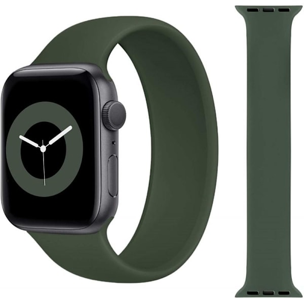 Elastisk Sportarmband Apple Watch 42/44/45/49mm DarkGreen Medium