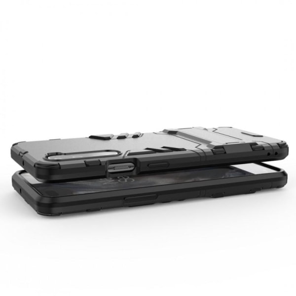 OnePlus Nord iskunkestävä kotelo jalustalla ThinArmor Black