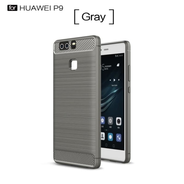 Huawei P9 Lite Støtsikker støtdempertrekk SlimCarbon Black