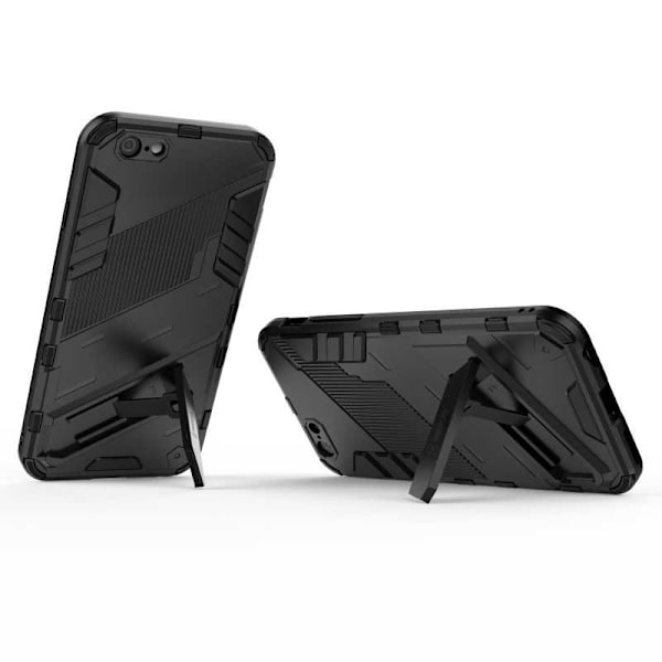 iPhone 6S Plus iskunkestävä kotelo jalustalla ThinArmor V2 Black