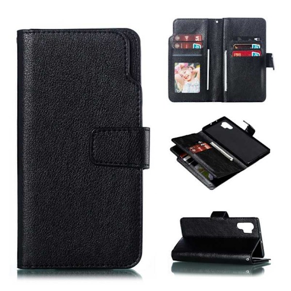 Samsung Note 10 Plus praktisk pungetui med 12-bakker Array V4 Black