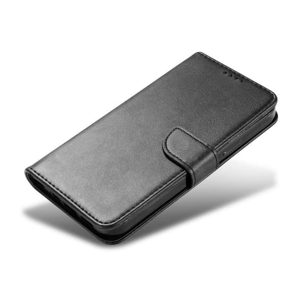 iPhone 15 Pro Wallet Case PU-nahkainen 4-POCKET Black