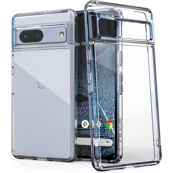 Google Pixel 7A støtdempende silikonetui Simple Transparent